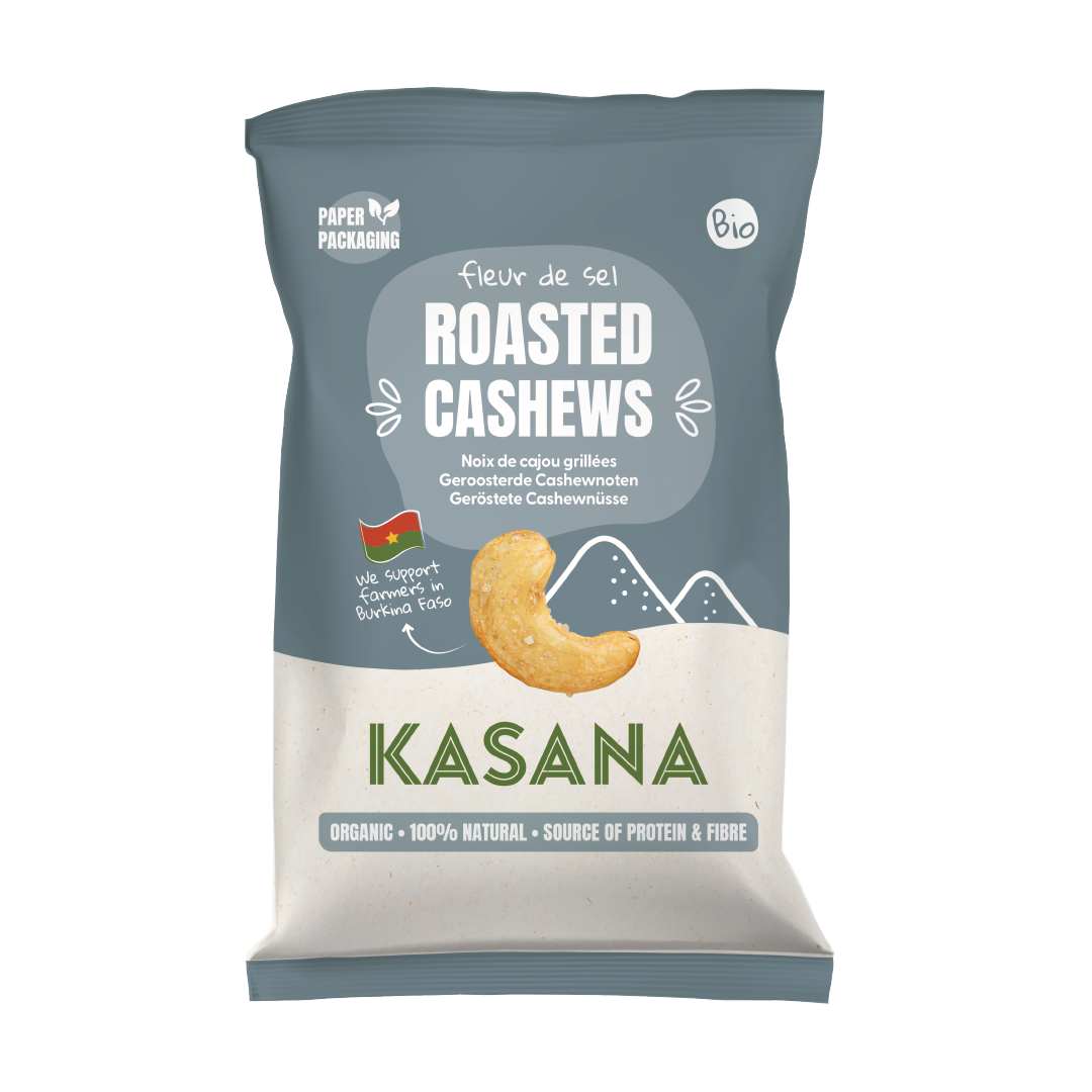 Kasana Noix de cajou grillées à la fleur de sel bio 150g - 2786
